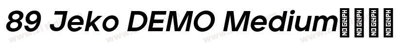 89 Jeko DEMO Medium字体转换
